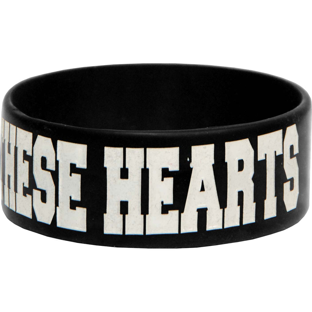 These Hearts Forever Ended Yesterday Rubber Bracelet