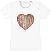 Distressed Heart Tissue Junior Top