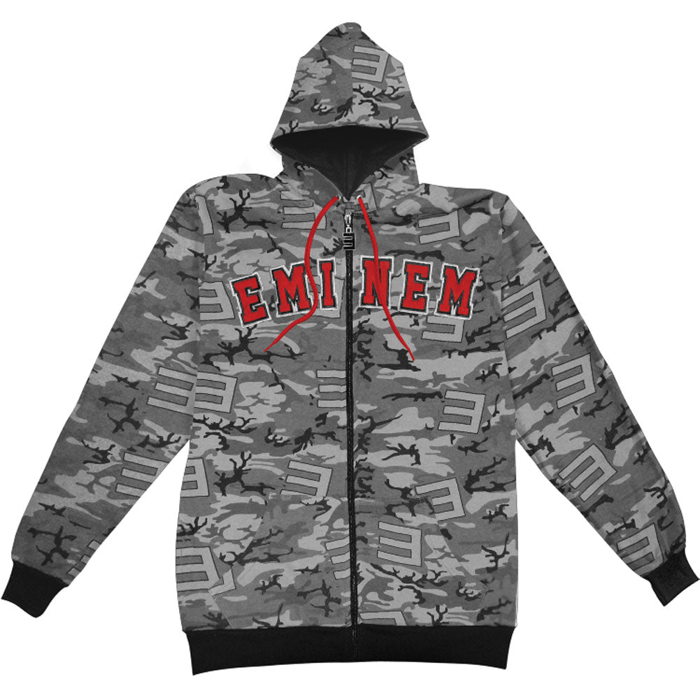 Eminem Camo Zippered Hooded Sweatshirt