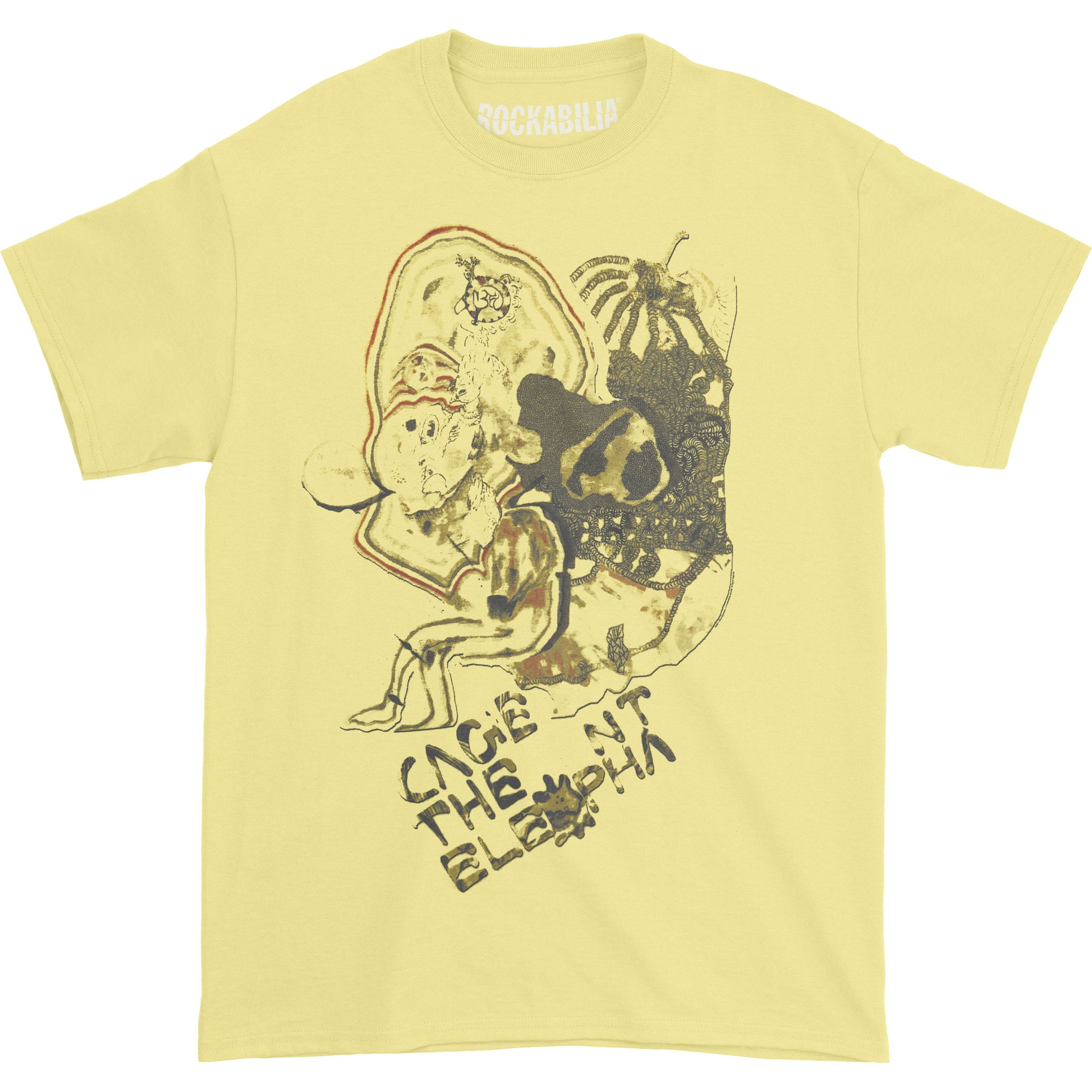 Cage The Elephant Faded Doodle T-shirt