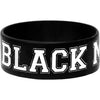 Black Metal Rubber Bracelet