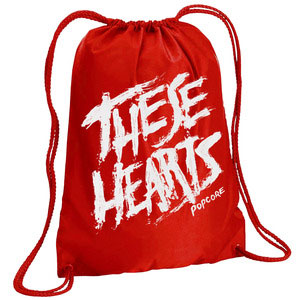 These Hearts Popcore Drawstring Backpack