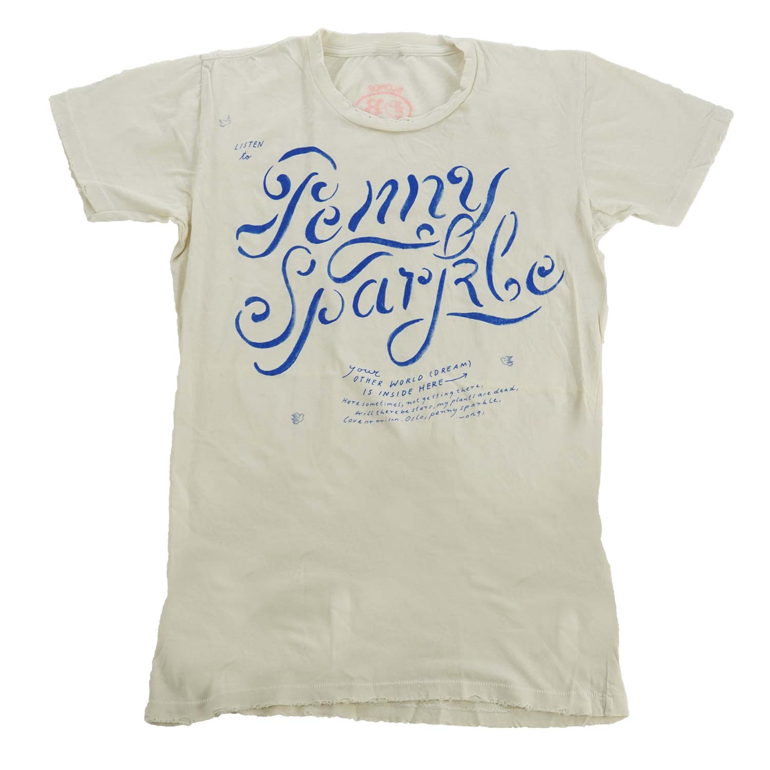 Cream Penny Sparkle Vintage Junior Top