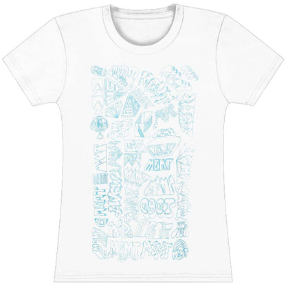 Girl's Summer 2010 Blue Logo Junior Top
