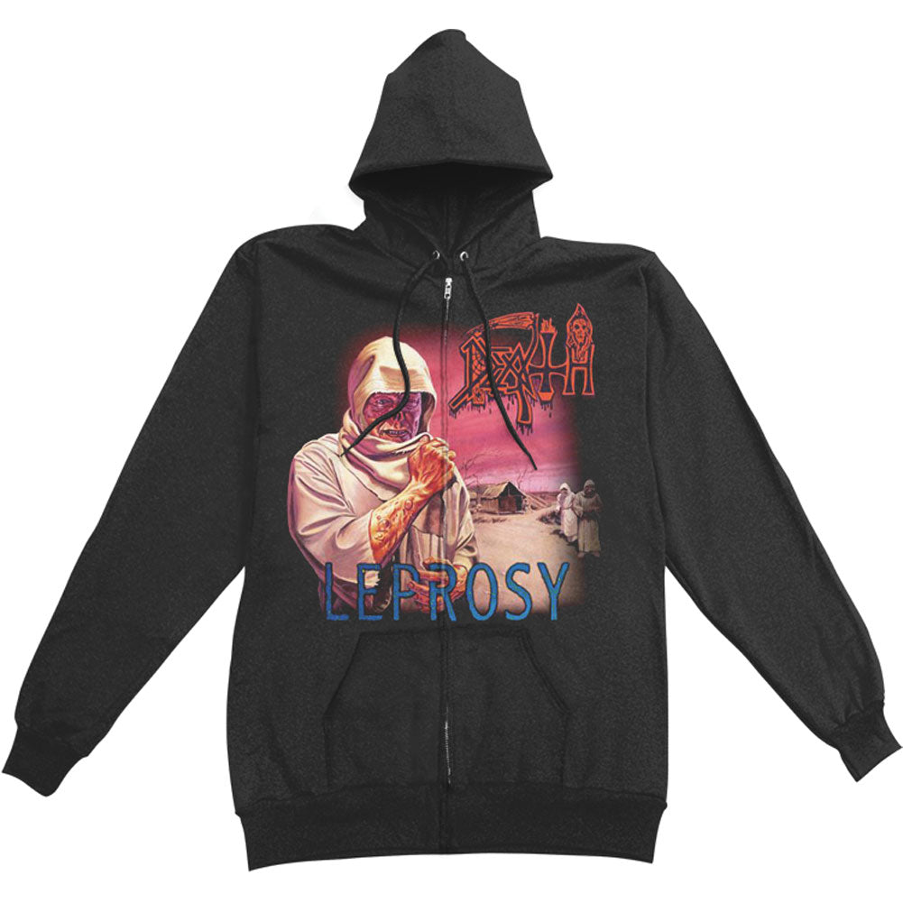 Death Leprosy Zippered Hooded Sweatshirt