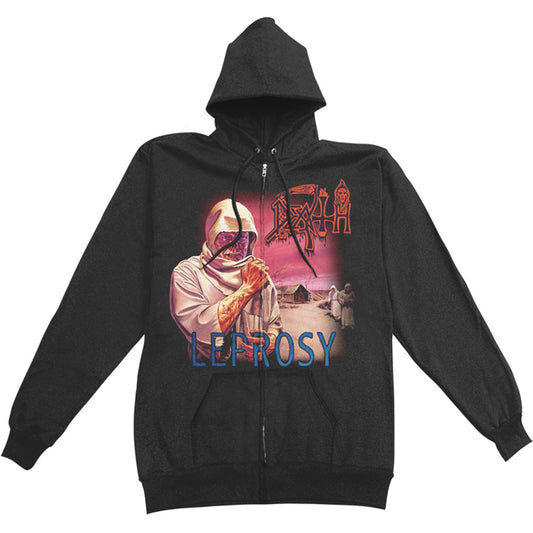 Death Leprosy Zippered Hooded Sweatshirt