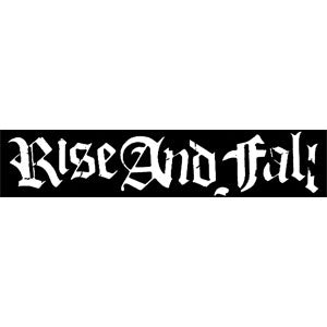 Rise And Fall Logo Sticker