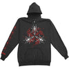 Hollow Severer Zippered Hooded Sweatshirt