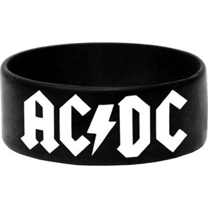 AC/DC Back In Black Rubber Bracelet
