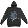 Justice Sleeve Zippered Hooded Sweatshirt