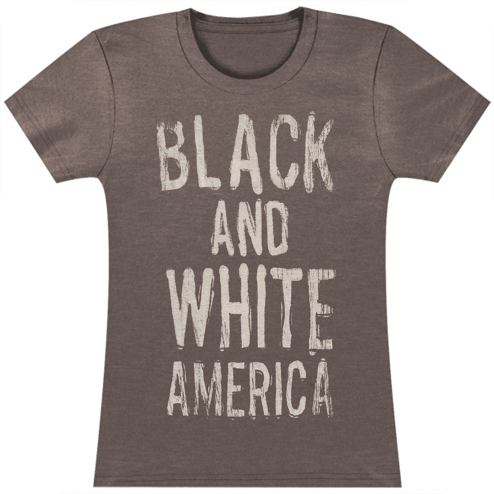Black And White America Junior Top