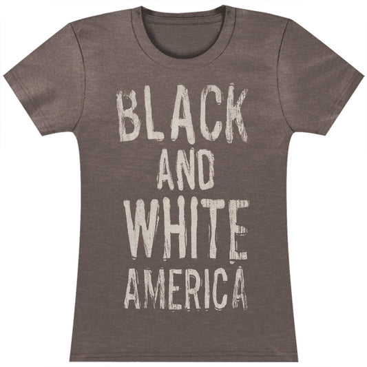 Black And White America Junior Top