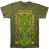 Devil On Olive Slim Fit T-shirt