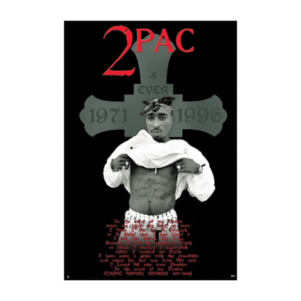 Tupac Cross Subway Poster
