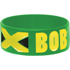 Jamaica Flag Rubber Bracelet