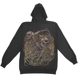 Threat Signal Logo Grind Zippered Hooded Sweatshirt