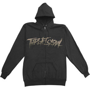Threat Signal Logo Grind Zippered Hooded Sweatshirt