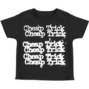 Cheap Trick Stacked Logo Black Childrens T-shirt