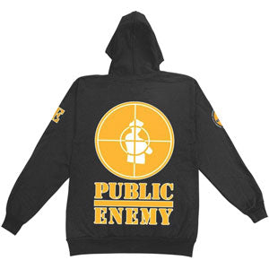 Public Enemy 25th Anniversary Logo Zippered Hooded Sweatshirt
