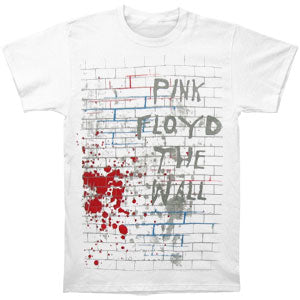 Pink Floyd Wall Spray Paint White T-shirt