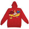 Bubbles Zippered Hooded Sweatshirt