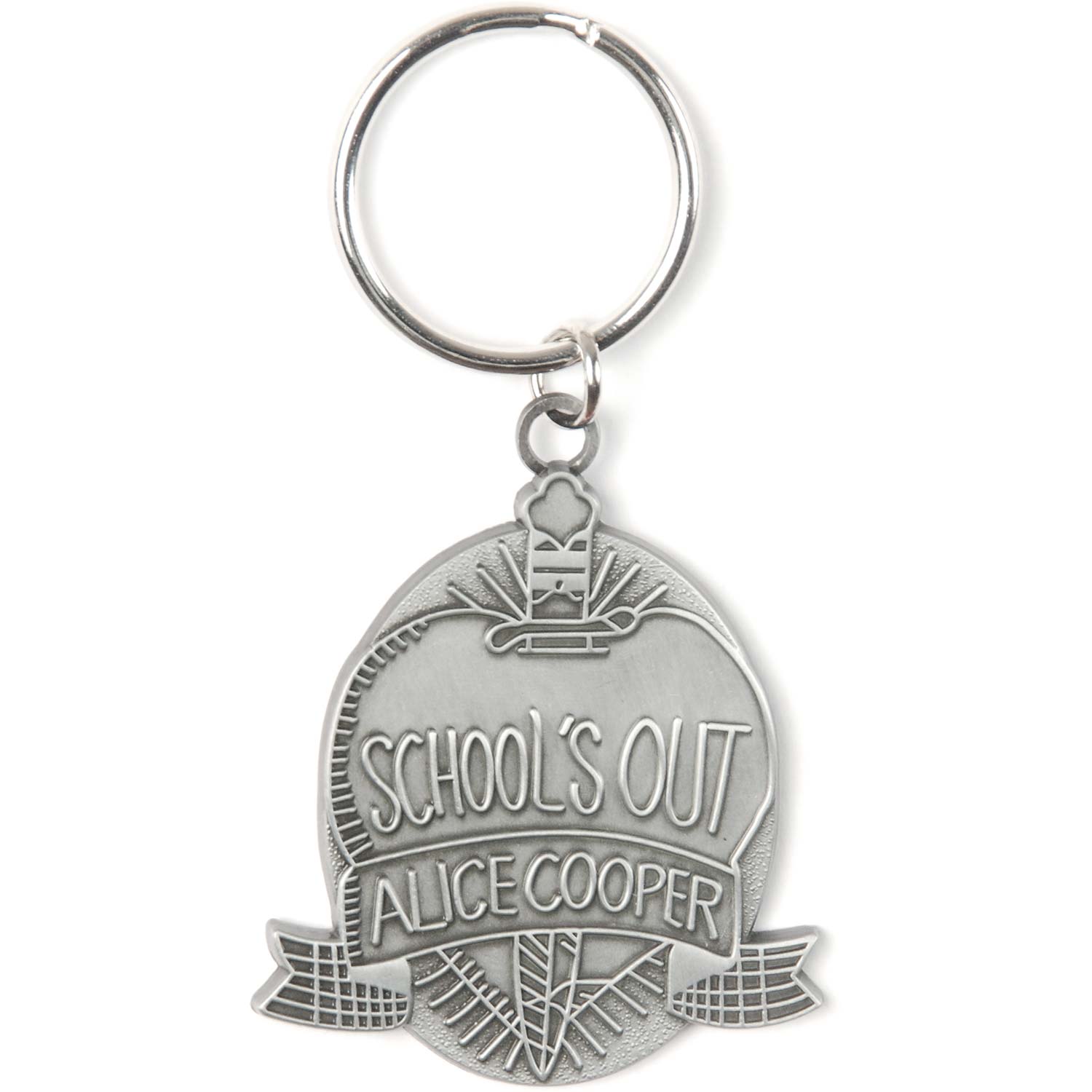 Schools Out Metal Key Chain