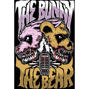 Bunny The Bear Evil Skull Sticker