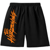 Orange Logo Gym Shorts