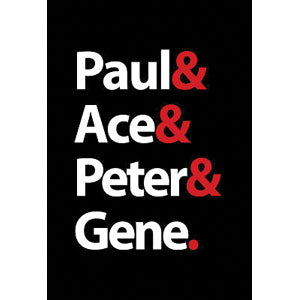 KISS Paul Ace Peter & Gene Domestic Poster