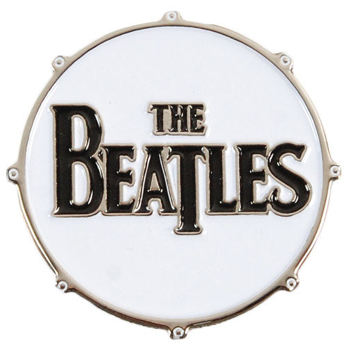 Beatles Drop-T Logo Drum Pewter Pin Badge