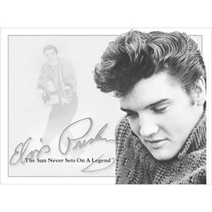 Sun Never Sets On A Legend Tin Concert Sign