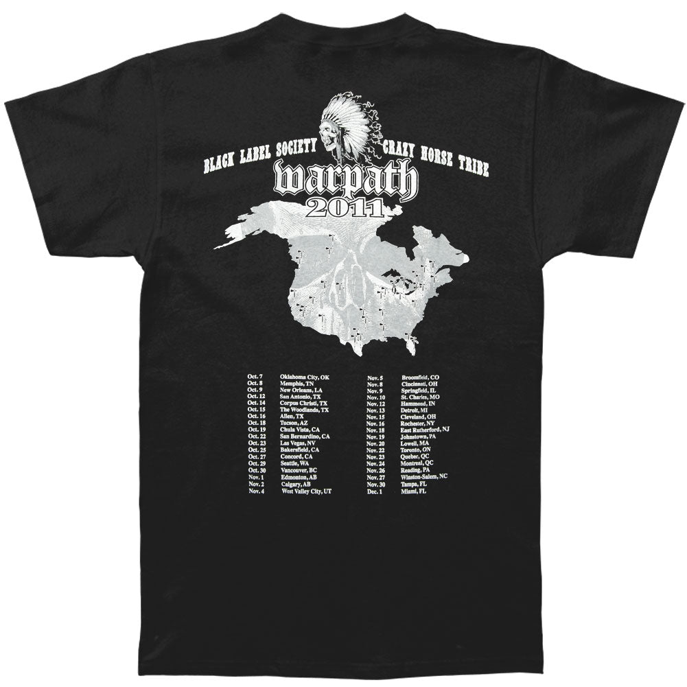 Black Label Society Crazy Horse 2011 Tour T-shirt