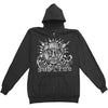 Sun Black Zip Hoodie Zippered Hooded Sweatshirt