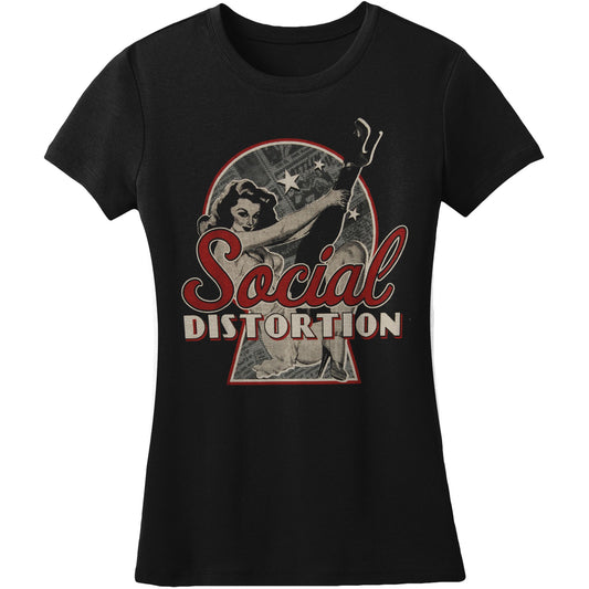 Newspaper Pin-Up Junior Top