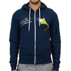 Record Zippered Hooded Sweatshirt