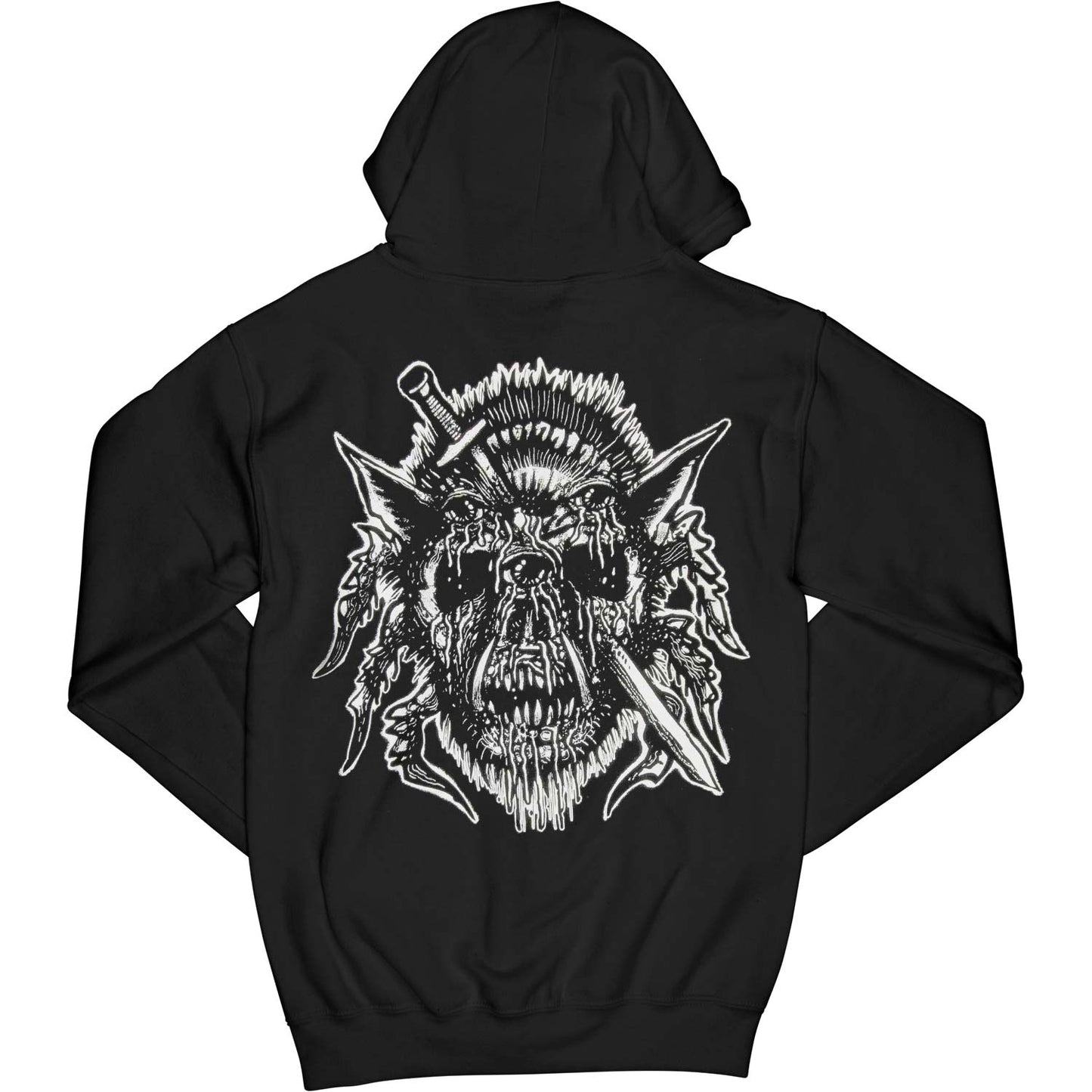 Pig Destroyer Blind, Deaf, and Bleeding Zippered Hooded Sweatshirt