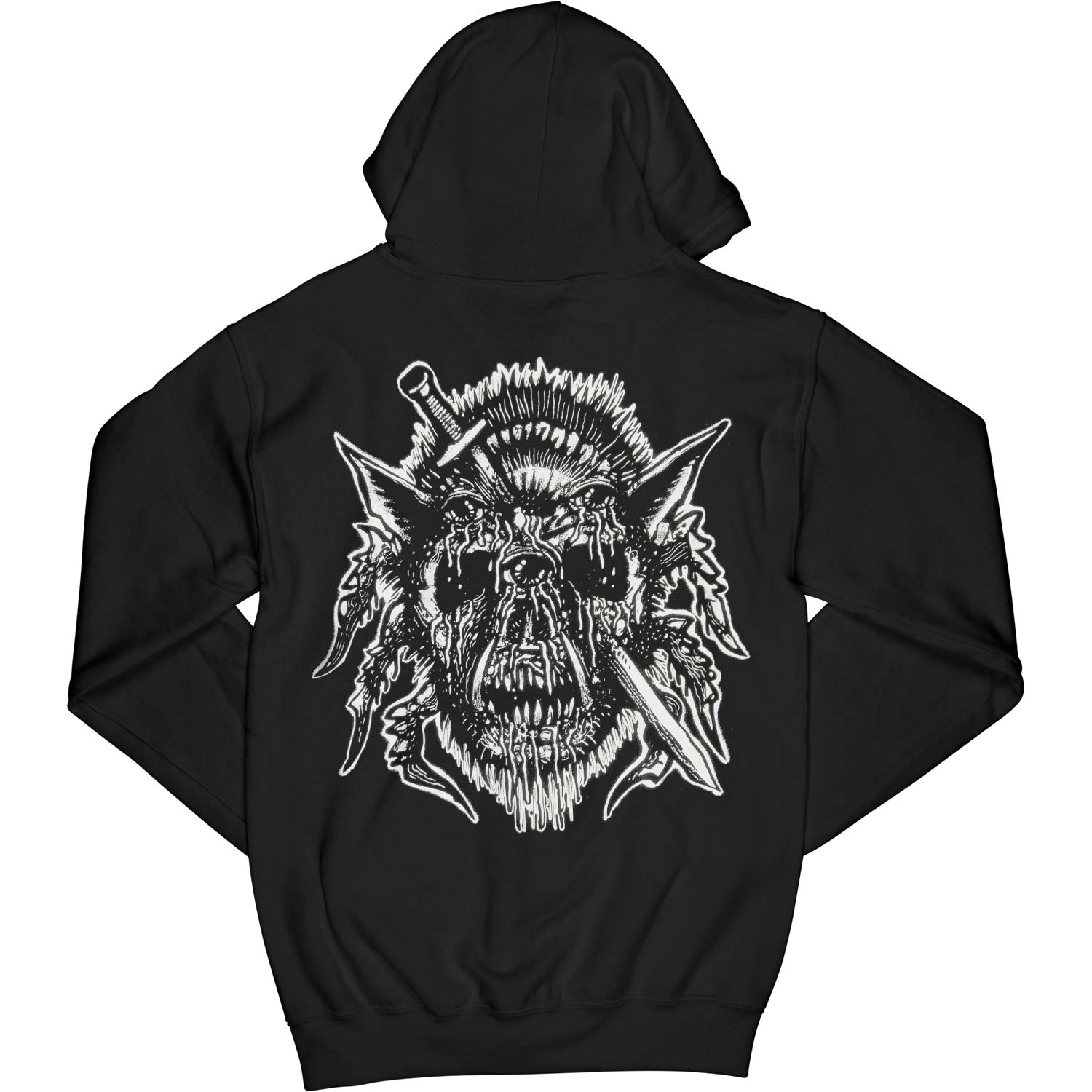 Pig Destroyer Blind, Deaf, and Bleeding Zippered Hooded Sweatshirt