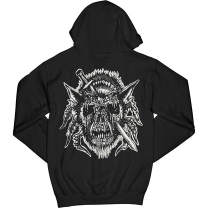 Pig Destroyer Blind, Deaf, and Bleeding Zippered Hooded Sweatshirt