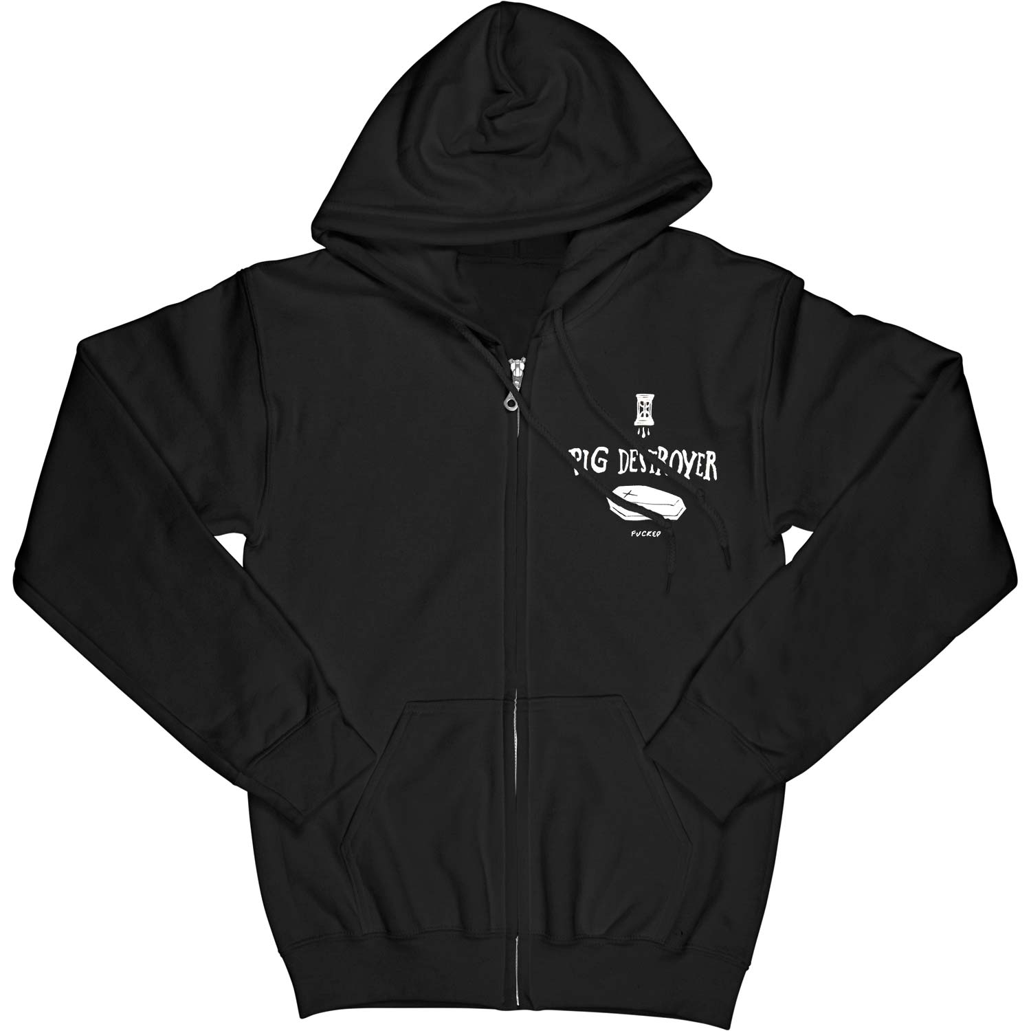 Pig Destroyer Blind, Deaf, and Bleeding Zippered Hooded Sweatshirt