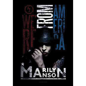 Marilyn Manson American Graffiti Poster Flag