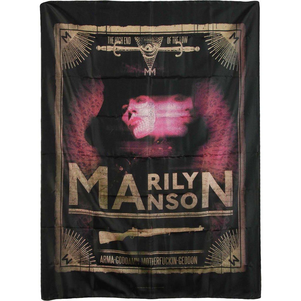 Marilyn Manson Tarot Card Poster Flag