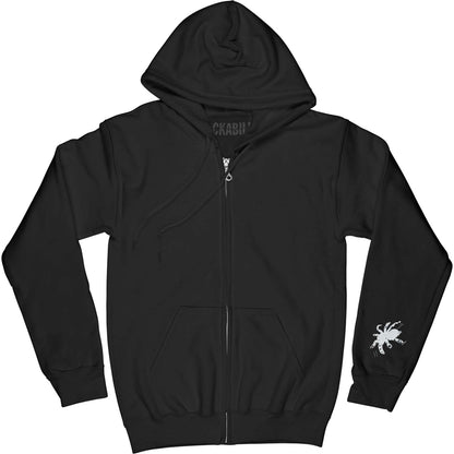 Spider Zippered Hooded Sweatshirt