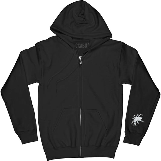 Spider Zippered Hooded Sweatshirt