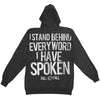 Stand Zippered Hooded Sweatshirt