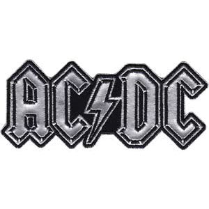AC/DC Logo Chrome Embroidered Patch | AC/DC Merch Store