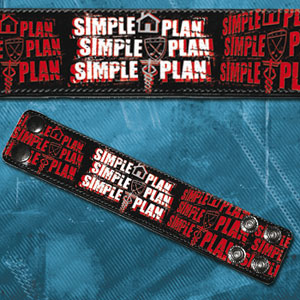 Simple Plan Repeat Logo Wristband
