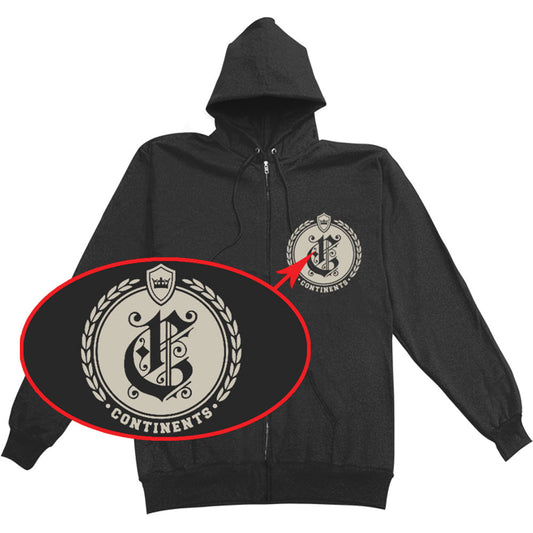 Continents Idle Hands Zippered Hooded Sweatshirt