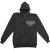 Skin The Living Color Zippered Hooded Sweatshirt