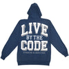 Live By The Code Blue Hooded Sweatshirt