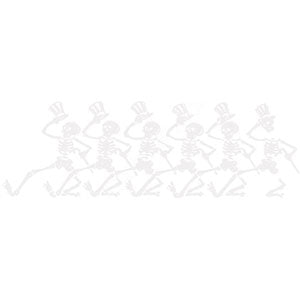 Grateful Dead Dancing Skeletons Sticker